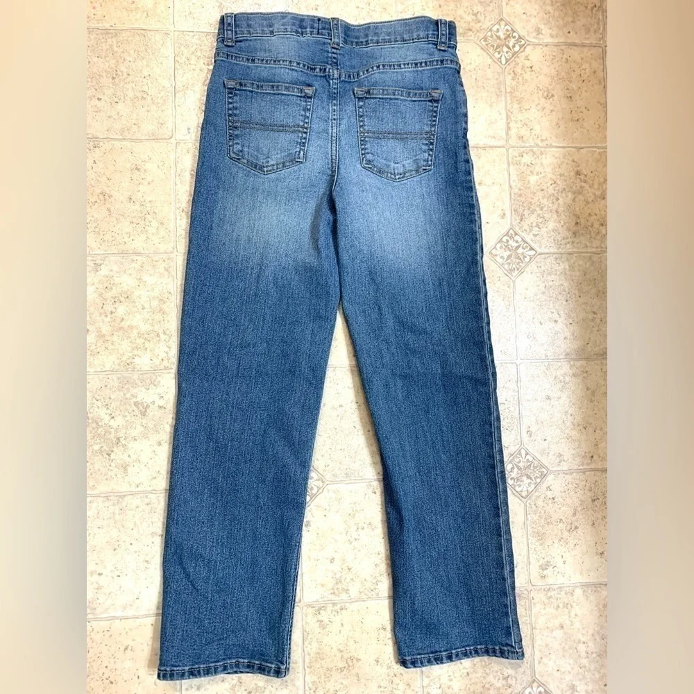 Boys 10R Osh Kosh B’Gosh Distressed Straight Leg Blue Jeans Like New